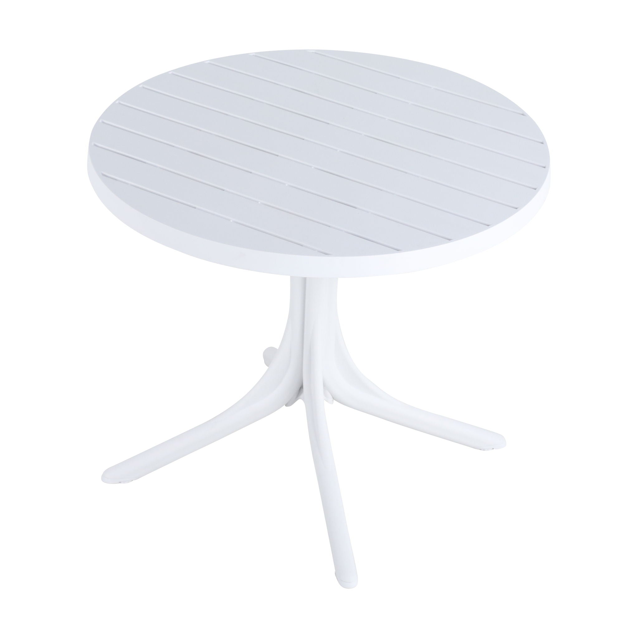 4 Piece Set Of Single Chairs, Traditional Elements With Round Table