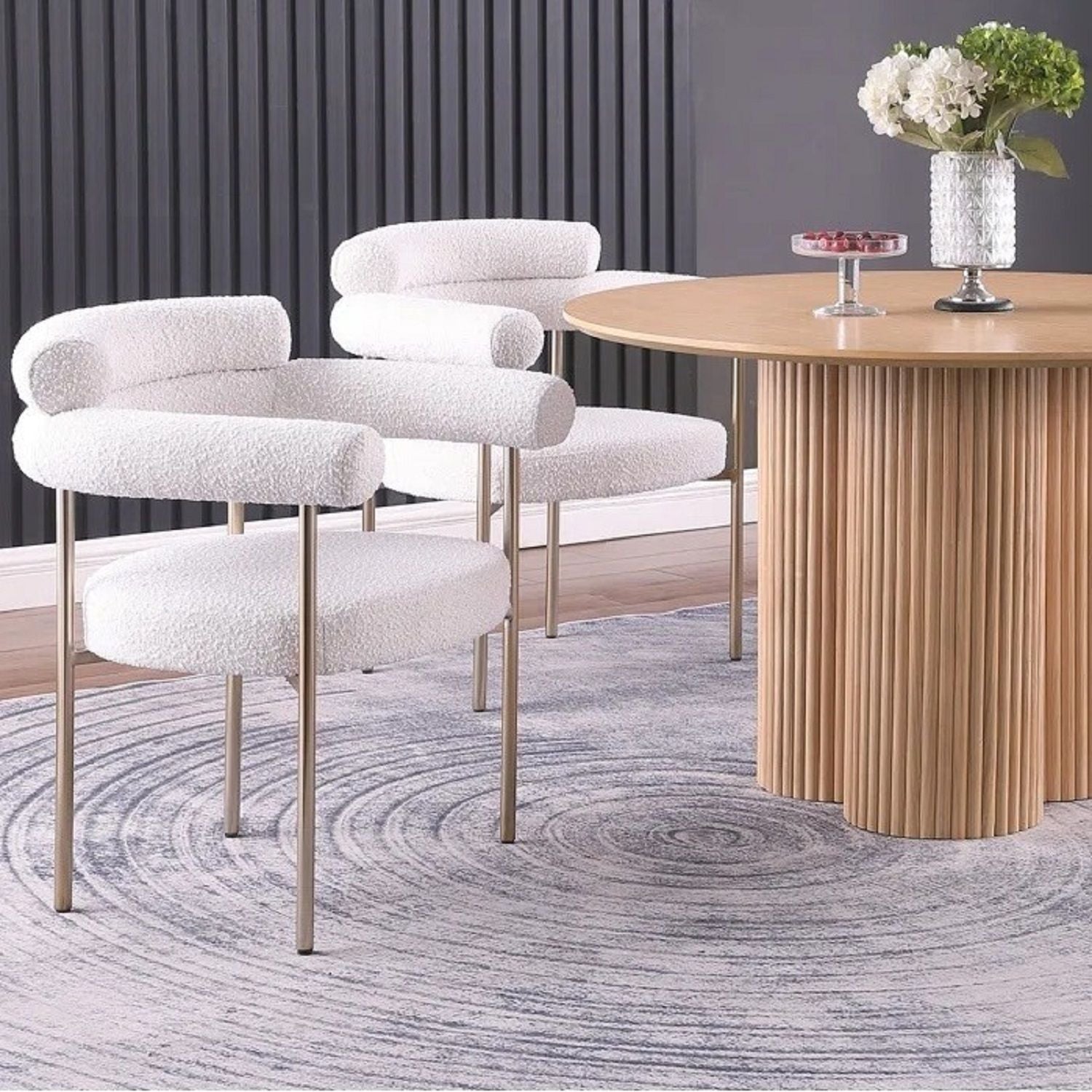 Dining Chairs With Armrests (Set of 2)