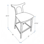 Hester - Upholstered, Square Bar Chair (Set of 2)