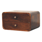 Curved Wall Mounted Bedside Nightstand