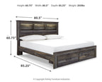Drystan - Panel Bookcase Bed