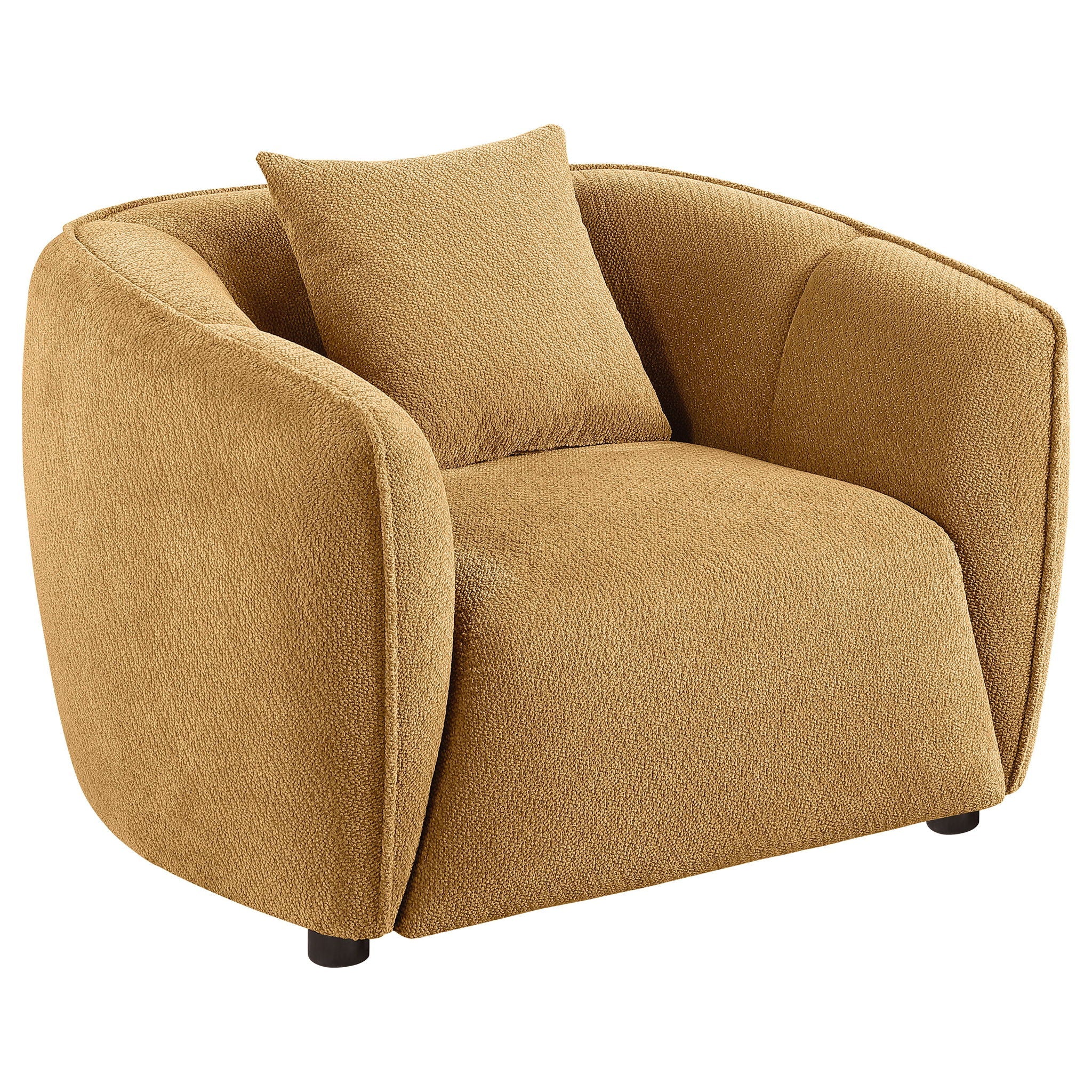Aleisha 3-piece Fabric Upholstered Sofa Set Mustard Yellow