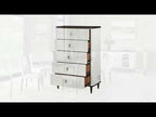 Carena - Dining Table With Leaf - White & Brown