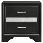 Miranda 3-drawer Nightstand Bedside Table Black