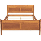 Platform Bed Frame Mattress Foundation Sleigh Bed With Headboard / Footboard / Wood Slat Suppor