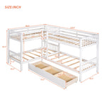 L Shaped Bunk Bed With Drawers