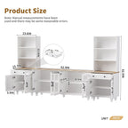 Farmhouse TV Stand With Solid Wood Gourd Shaped Legs For TVs Up To 70"