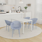 4 Pack Lounge Chair Set With Long Table