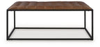 Junsor - Cocktail Ottoman - Brown / Black