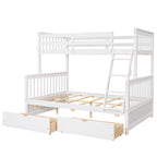 Bunk Bed With Ladders And 2 Storage Drawers