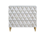 Anson - Console Cabinet - Silver / Champagne