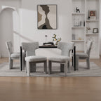 Armless Curved Back Accent Chairs