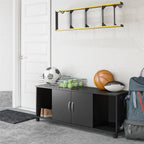 Lory - Shoe Storage Bench - Black