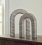 Keithton - Sculpture Set (Set of 2) - Taupe