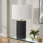 Table Lamp, Lighting, Resin, Contemporary - Black / Cream