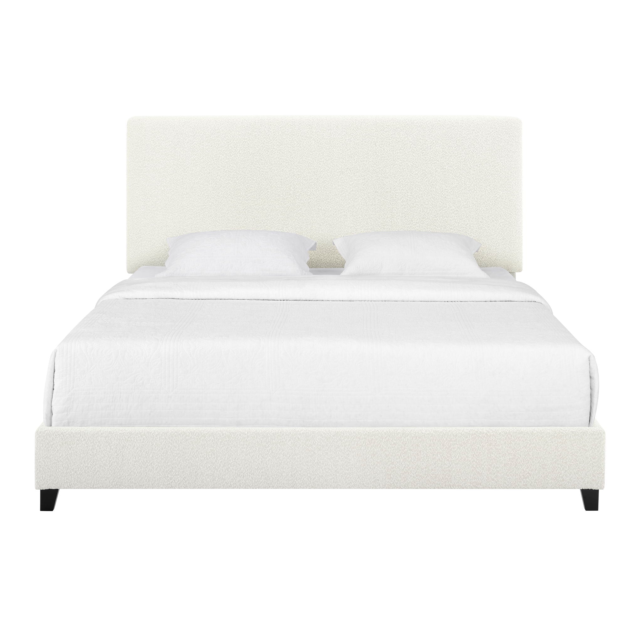 Platform Bed & Upholstered Headboard