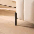 Wide Upholstered Storage Soft Bench Ottoman With Metal Legs