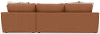 Minori - Italian Leather Sofa / Chaise And Cocktail Ottoman