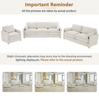Cozy Upholstered Sofa Set For Living Room