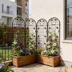 Metal Garden Trellis Rustproof Trellis For Climbing Plant Outdoor Flower Support