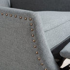 Westeros Wing Back Fabric Upholstered Recliner