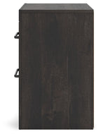 Hollivern - Two Drawer Night Stand - Dark Gray
