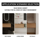 Modern Minimalist Bathroom Cabinet With Soft Close Drawers And Floating Mounting Design