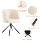 270 Degree Swivel Upholstered Desk Chairs (Set of 2)