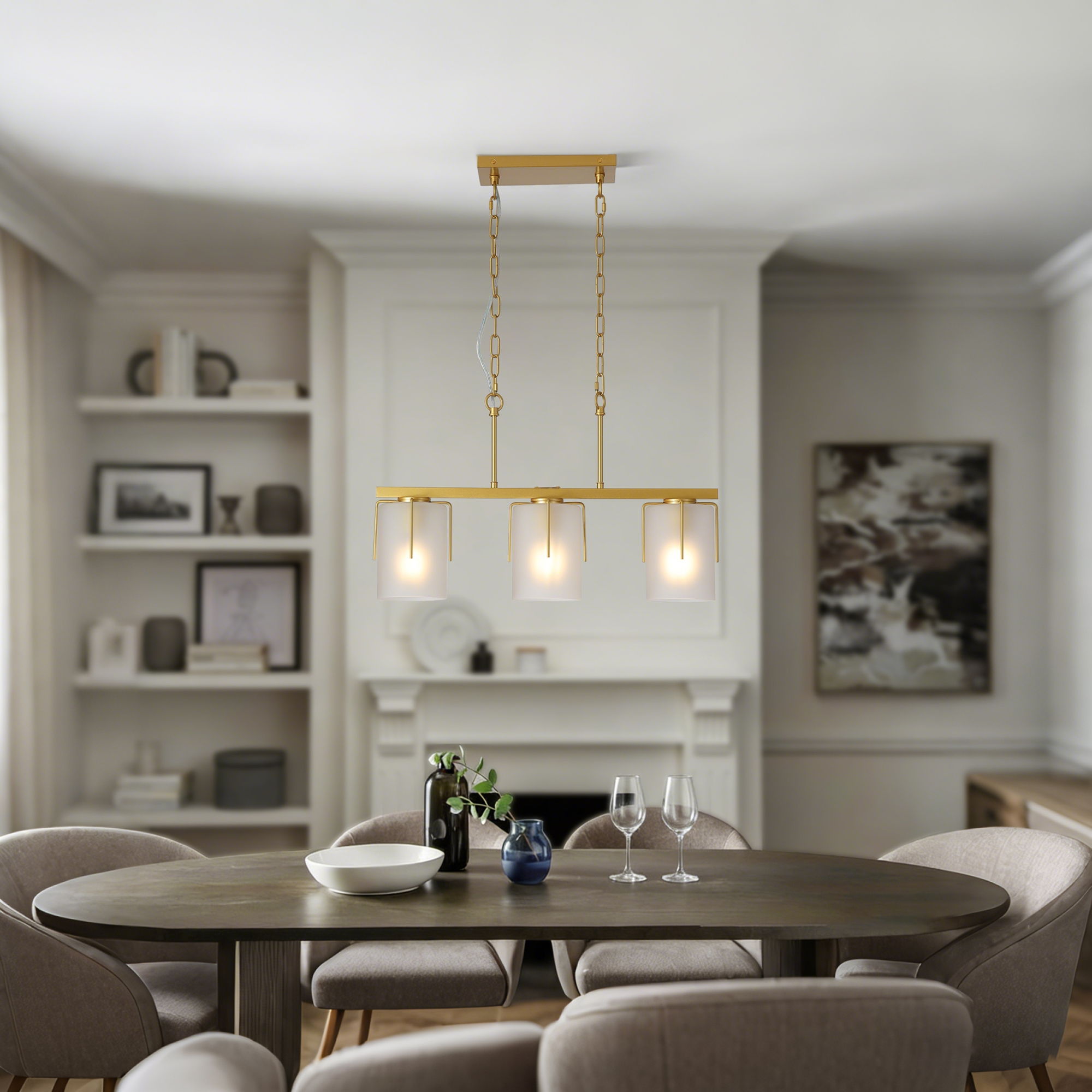 Adjustable Cylindrical Pendant Light