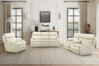 Gunner - Power Console Loveseat Recliner With Power And Power Headrest - Almond