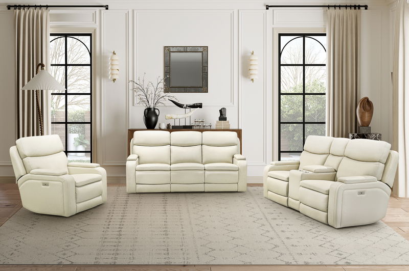 Gunner - Recliner With Power And Power Headrest - Almond