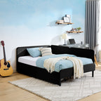 Upholstered Platform Bed Frame With 2 Storage Drawers And Adjustable Sofa Bed