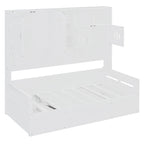 Daybed With All-In-One Cabinet And Shelf