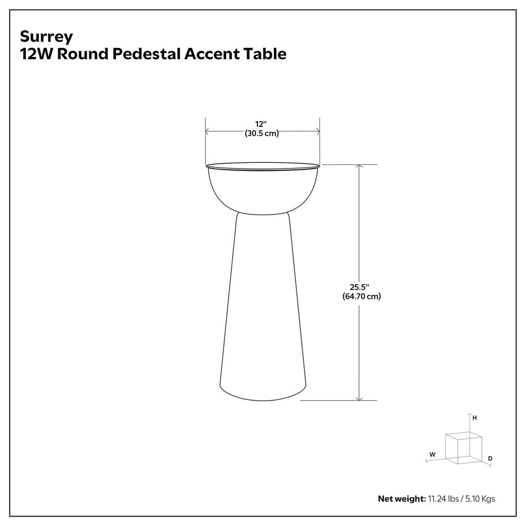 Surrey - Side Table - Antique Gold