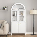 Modern Tech Inspired Dome Cabinet With LED Lighting