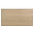 Ines 6-drawer Bedroom Dresser Cabinet White High Gloss