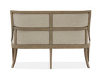 Lancaster - Bench With Upholstered Seat & Back - Dovetail Gray