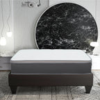 12'' Hybrid Mattress In A Box, Plush Gel Memory Foam Mattress Top With Pocket Coil Base - Gray / White - Queen