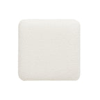 Lucia - Backless Upholstered Counter Stool With Frame - Ivory White