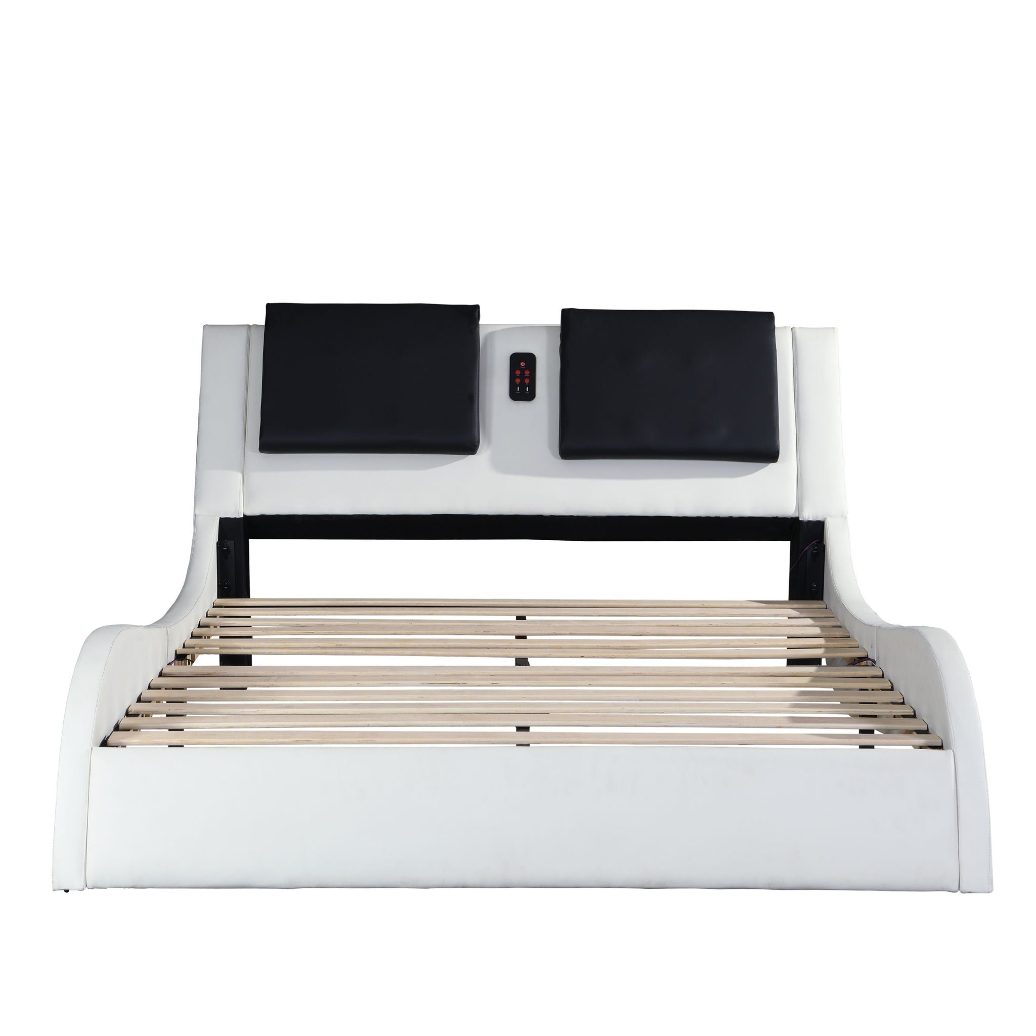 Platform Bed Frame With LED Lighting, tooth Music, Vibration Massage