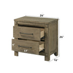 Colton - Nightstand - Antique White Oak