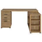 Yvette 60-inch 3-drawer L-Shape Computer Desk Mango