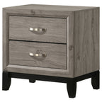 Valen 2-drawer Nightstand Bedside Table Light Taupe