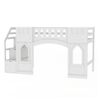 Loft Bed With Storage Staircase And Windows