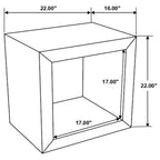 Benton Rectangular Solid Wood End Table Natural