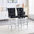 Bar Chairs & Crystal Clasp Design (Set of 2)