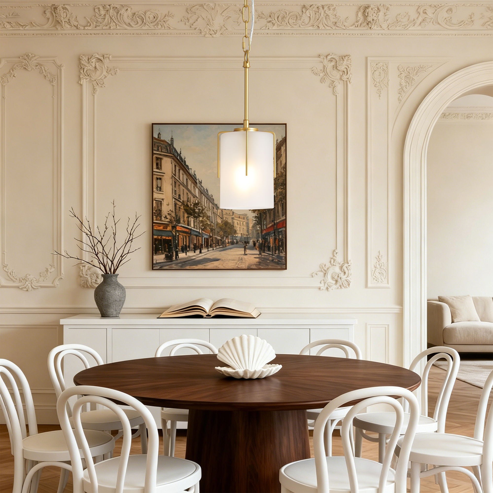 Adjustable Cylindrical Pendant Light