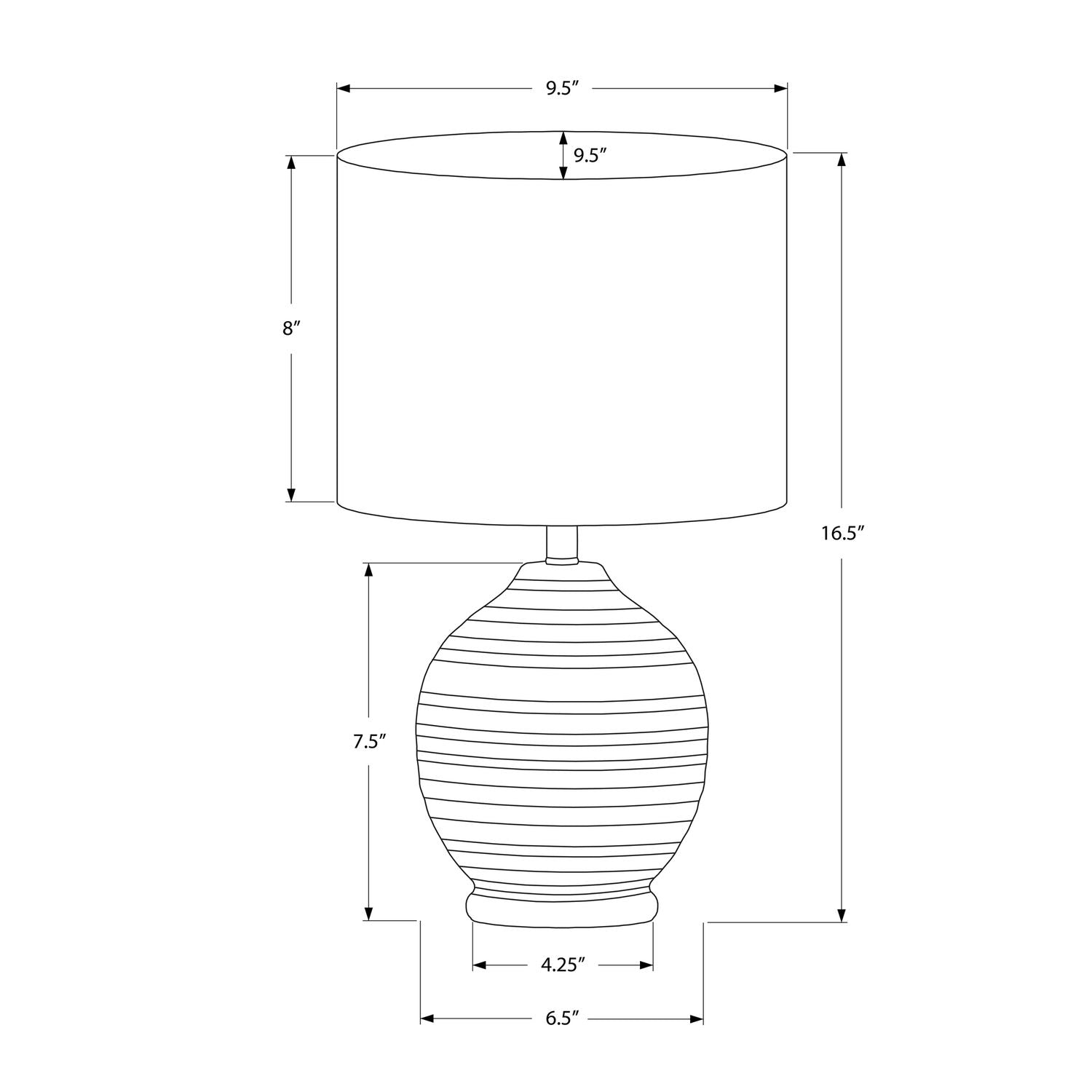 Lighting, Table Lamp, Ceramic, Transitional - Black