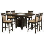 Gabriel 7-piece Square Counter Height Dining Set Cappuccino