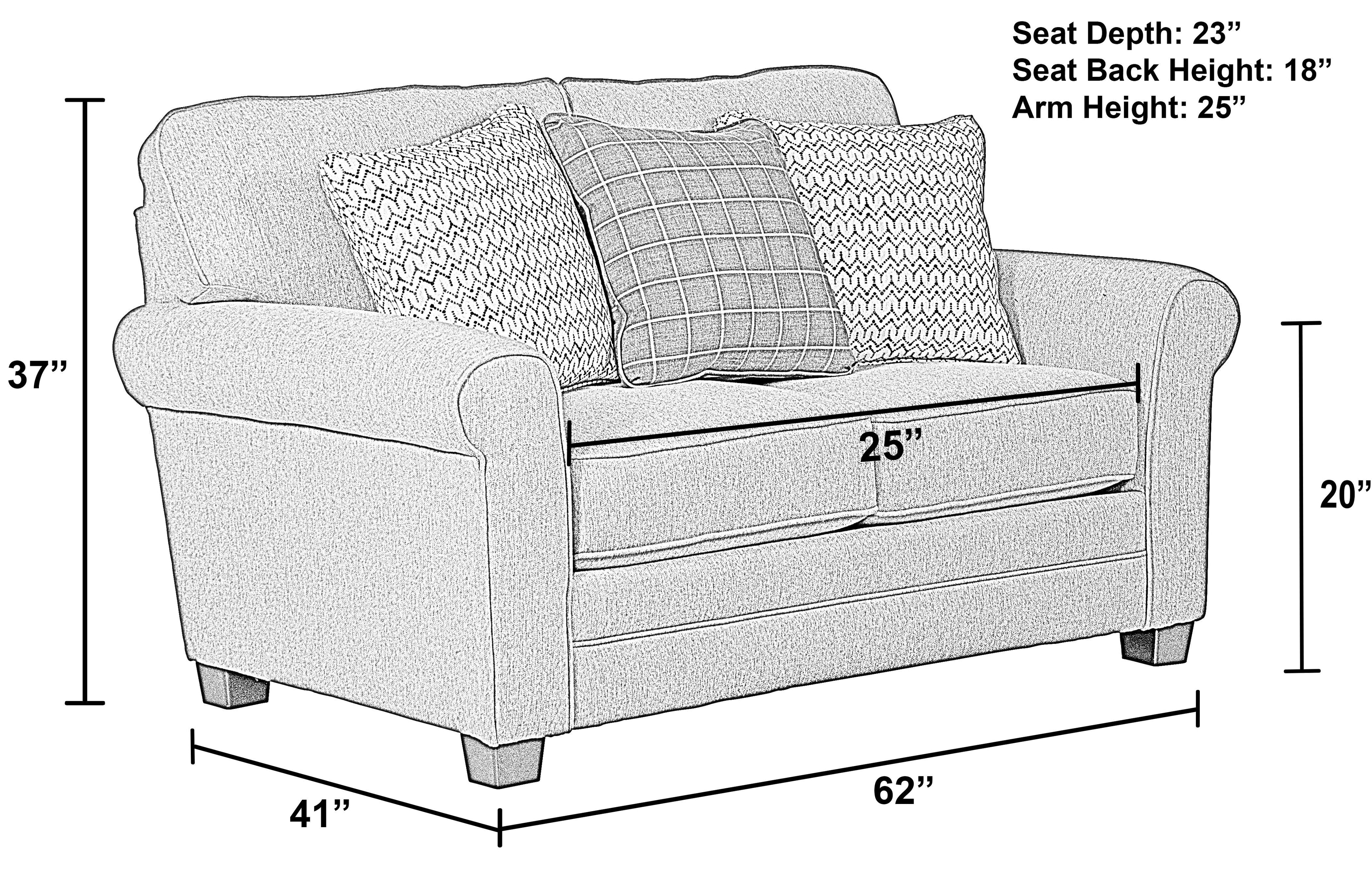 Lewiston - Loveseat - Cement